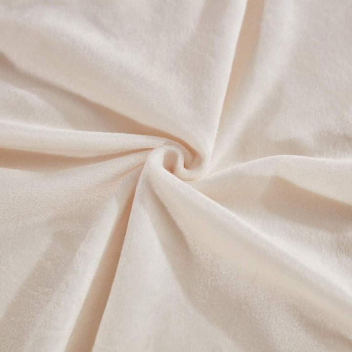 LIFEREVO Cream 2 Pack Shaggy Plush Faux Fur Pillow Shams,Decorative Throw Pillow Cover Velvety Luxury Pillowcases Decorations Soft Cushion Case for Sofa Bedroom Car(Light Beige,18"x18") - Just Closeouts Canada Inc.