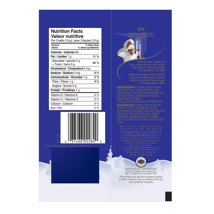 Lindt LINDOR Mini Dark Chocolate Balls Bag, 100g - Just Closeouts Canada Inc.