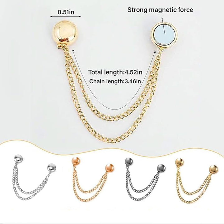 eight magnetic clothing clips, view 1
