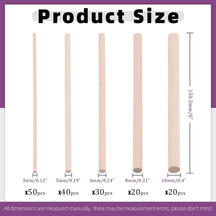 Wooden dowel rod assortment, alternate product view
