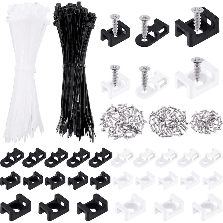480-Piece Cable Tie, Mount and Screw Assortment