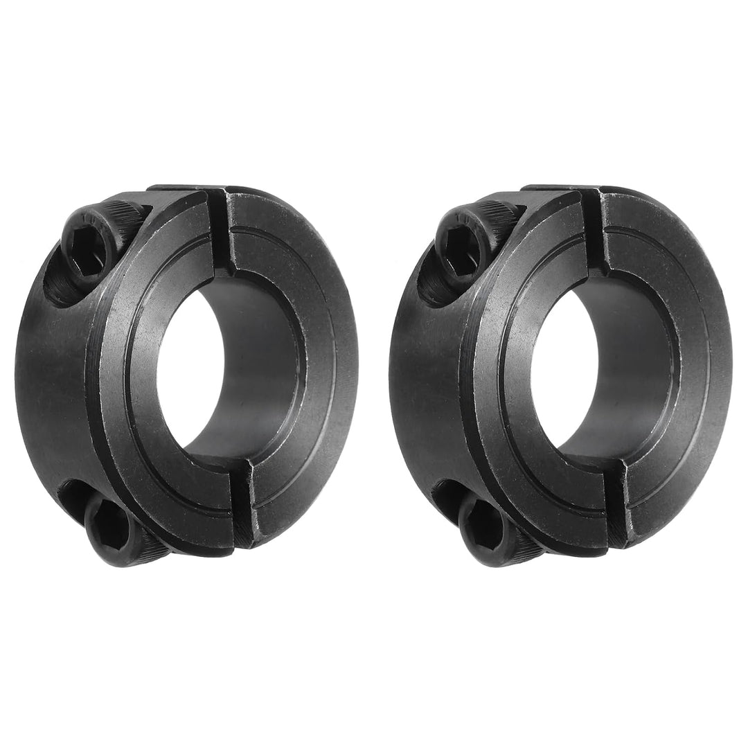 Black Double-Split Shaft Collars, 3/4-Inch Bore, 2-Pack