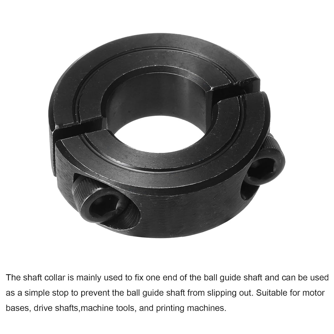 Black Double-Split Shaft Collars, 3/4-Inch Bore, 2-Pack — view 3