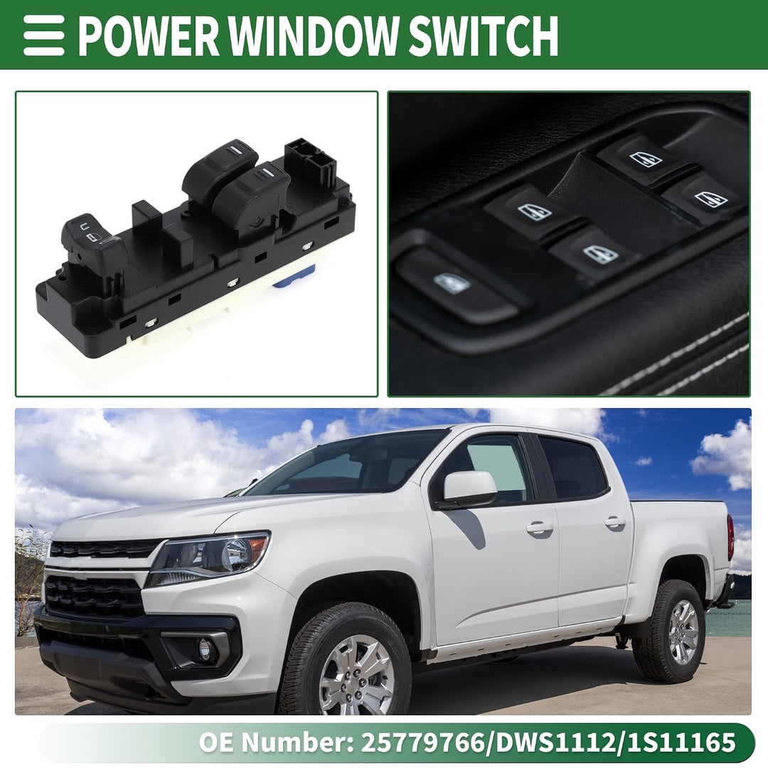 Power Window and Door Lock Switch for Colorado/Canyon, 25779766 — view 2