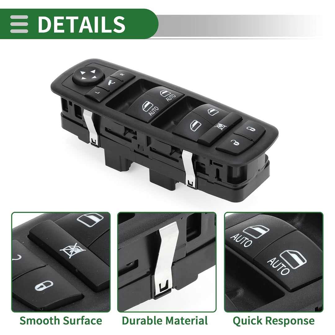 Power Window and Mirror Switch for Ram, 68298867AA/68110867AA — view 5