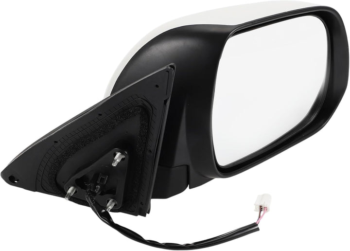 White Right Power Door Mirror for Toyota Highlander 2008–2013