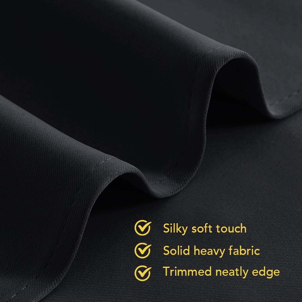 Black Grommet Blackout Curtains, 70 x 95 Inches, 2 Panels — view 5
