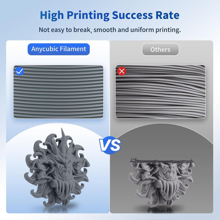 Grey PLA filament 3 kg spool, view 5