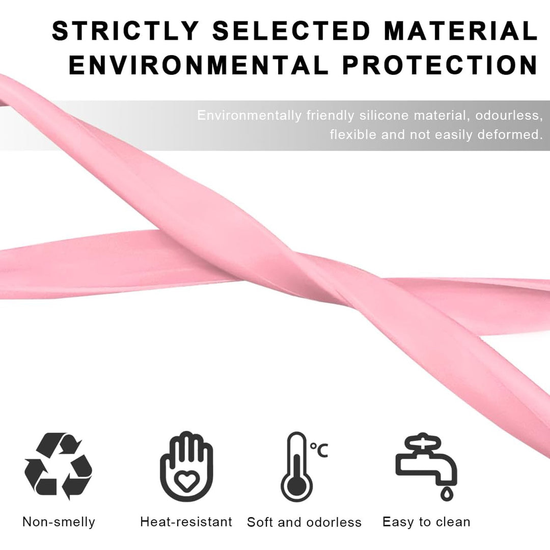 Pink silicone rear-view mirror edge cover for Model 3 and Model Y, view 3