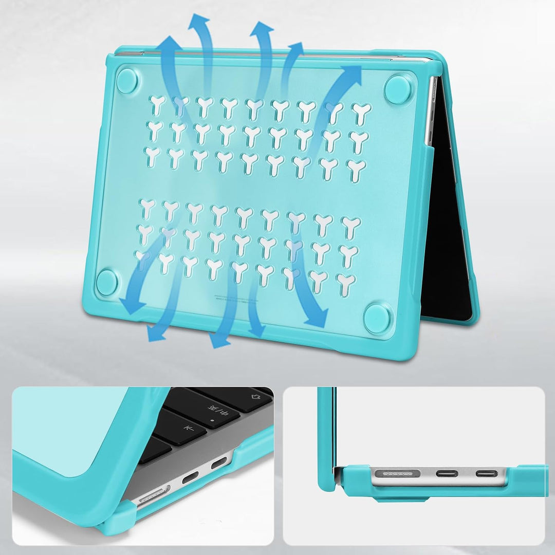 Turquoise TPU-Bumper Case and Keyboard Cover for 13.6-Inch Air, product view 4