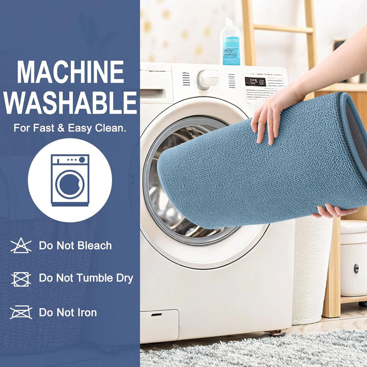 Luxury Memory Foam Bath Mat, Extra Soft Absorbent Bathroom Mats, Quick Dry Bathroom Rugs, Non - Slip, Machine Washable Bath Mats for Bathroom Floor, Tub and Shower, 20x30, Airy Blue - Just Closeouts Canada Inc.