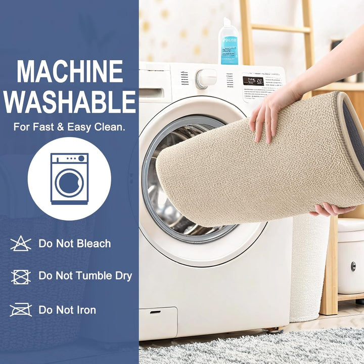 Luxury Memory Foam Bath Mat, Extra Soft Absorbent Bathroom Mats, Quick Dry Bathroom Rugs, Non - Slip, Machine Washable Bath Mats for Bathroom Floor, Tub and Shower, 24x47, Beige - Just Closeouts Canada Inc.