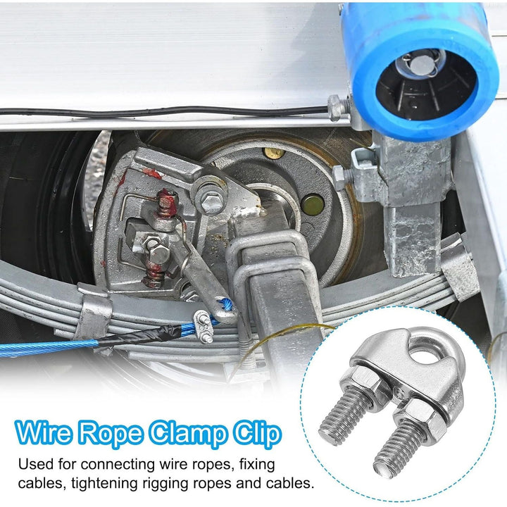 M2 / 1⁄16 in Wire Rope Clamps – 304 Stainless Steel, 16 Pack - Just Closeouts Canada Inc.