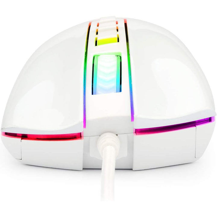 M711 Cobra RGB Gaming Mouse White Version, 10,000 DPI Wired Optical Mouse with High Precision Inputs, 7 Programmable Buttons and 16.8 Million Customized Breathing Backlight for PC/Laptop - Just Closeouts Canada Inc.