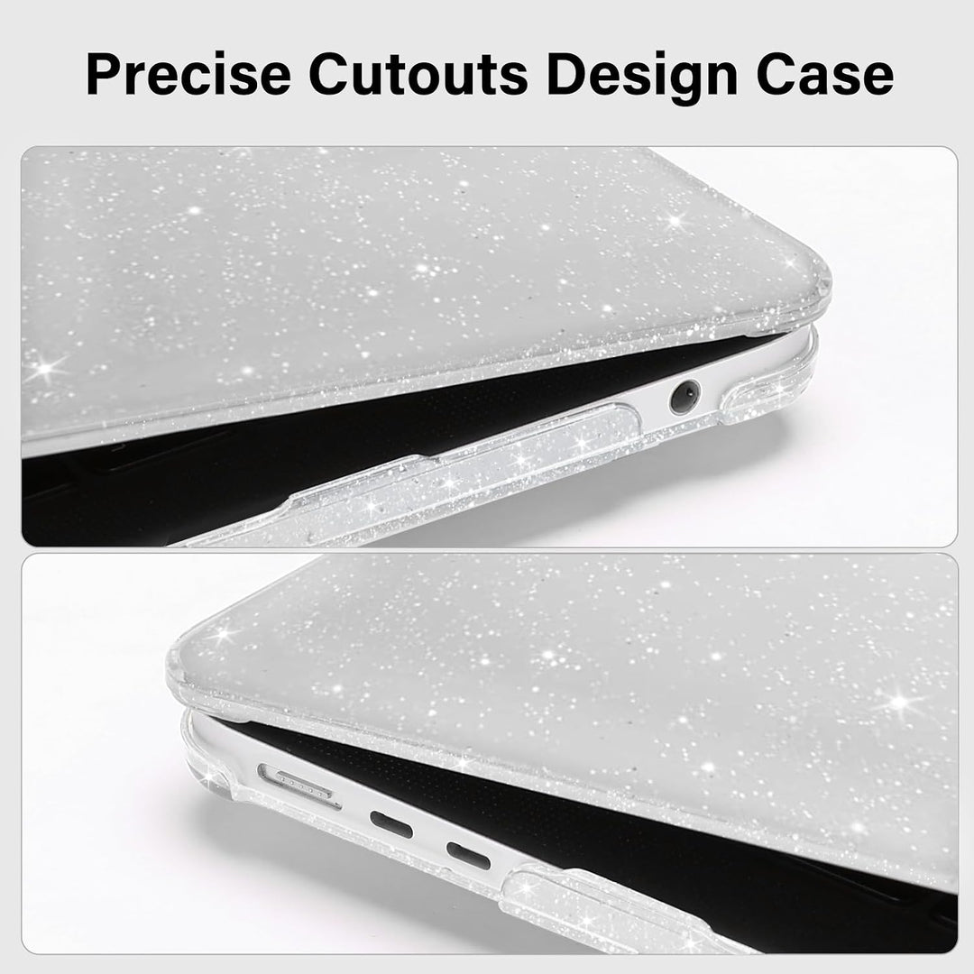 MacBook Air 15-inch Glitter Hard Shell Case Kit, Transparent - Just Closeouts Canada Inc.
