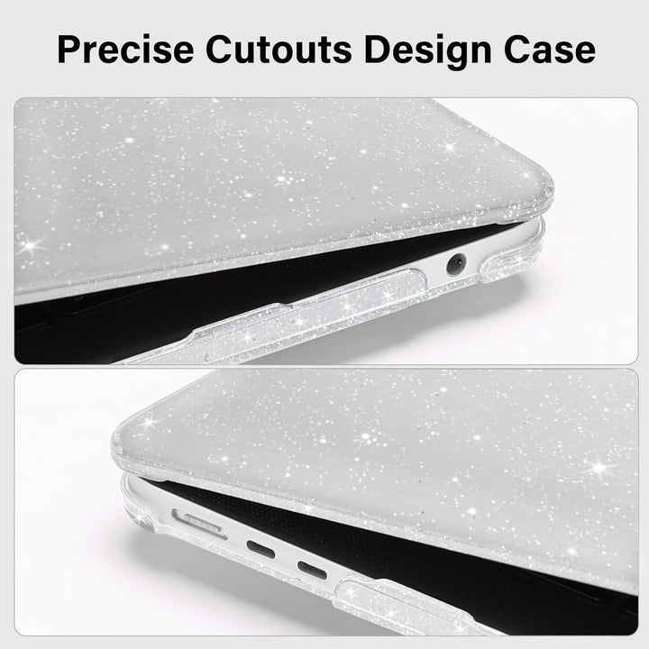 MacBook Air 15-inch Glitter Hard Shell Case Kit, Transparent - Just Closeouts Canada Inc.