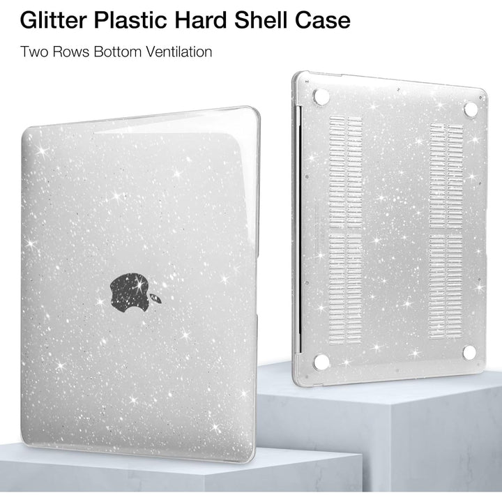 MacBook Air 15-inch Glitter Hard Shell Case Kit, Transparent - Just Closeouts Canada Inc.