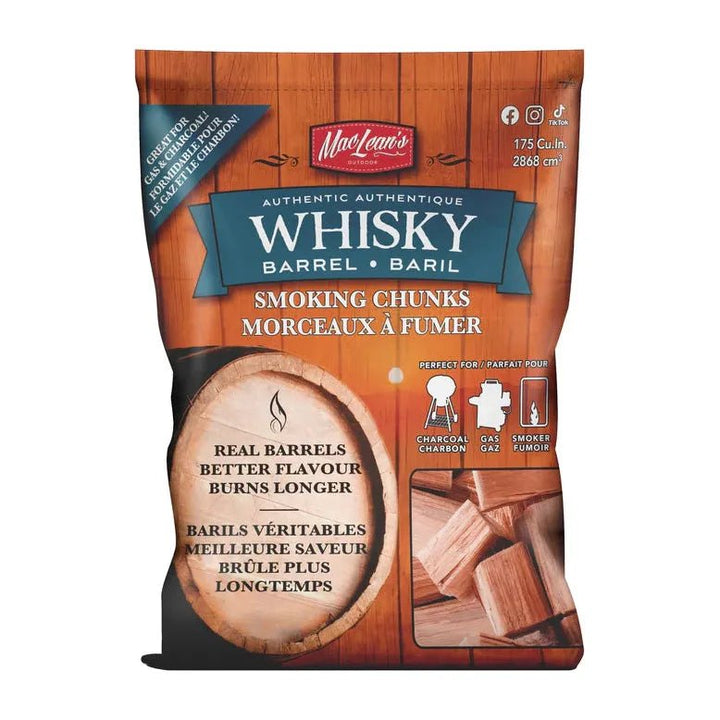 MacLean's Authentic Whisky Barrel BBQ Smoking Chunks - Just Closeouts Canada Inc.