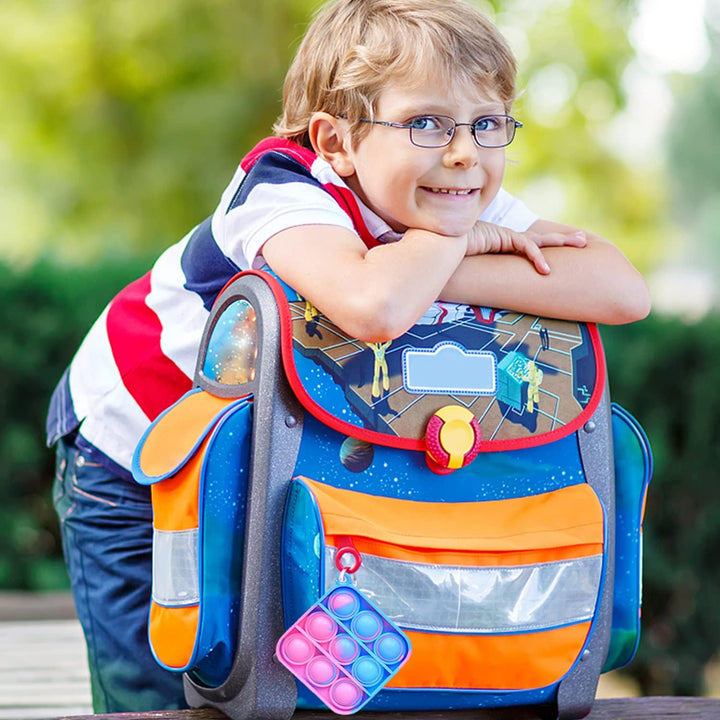 MADO 24pcs Valentines Day Gifts for Kids Classroom Mini pop Keychain Fidget Toys for Kids Adults, Mini POP ON IT Bulk Loot Bag fiilers Goodie Bag fillers for Kids, Sensory Toys - Just Closeouts Canada Inc.