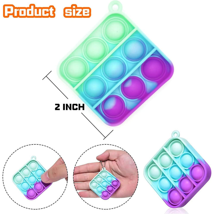 MADO 24pcs Valentines Day Gifts for Kids Classroom Mini pop Keychain Fidget Toys for Kids Adults, Mini POP ON IT Bulk Loot Bag fiilers Goodie Bag fillers for Kids, Sensory Toys - Just Closeouts Canada Inc.