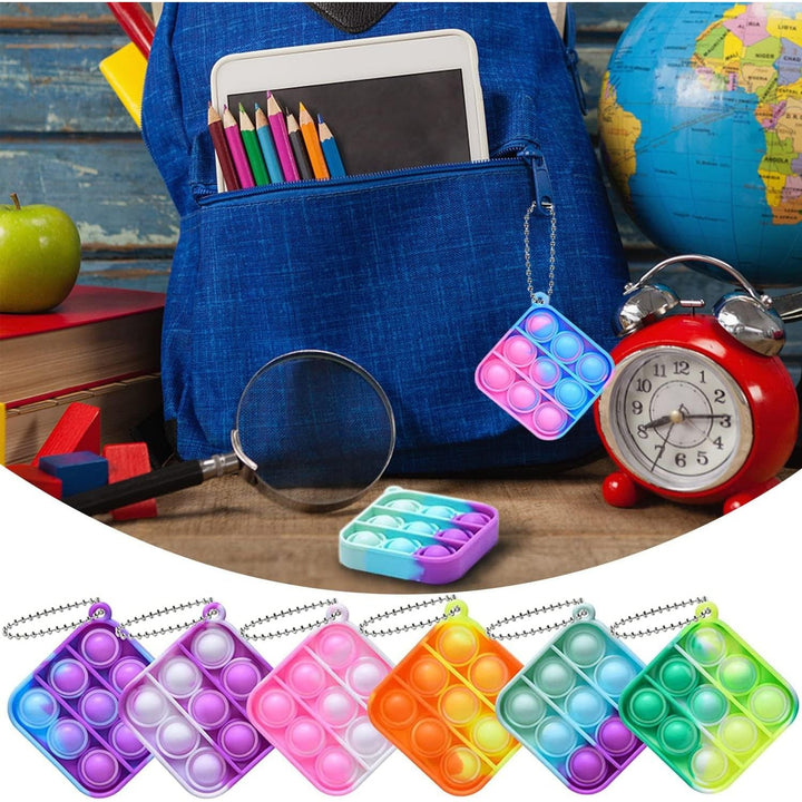 MADO 24pcs Valentines Day Gifts for Kids Classroom Mini pop Keychain Fidget Toys for Kids Adults, Mini POP ON IT Bulk Loot Bag fiilers Goodie Bag fillers for Kids, Sensory Toys - Just Closeouts Canada Inc.