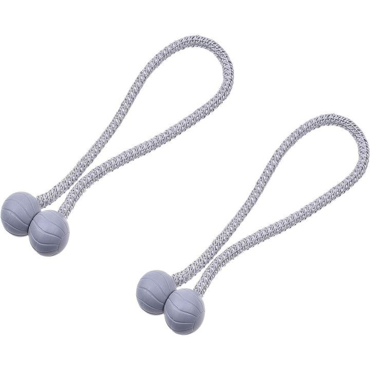 Magnetic Curtain Tiebacks – Grey, 45 cm, 2 Pack - Just Closeouts Canada Inc.