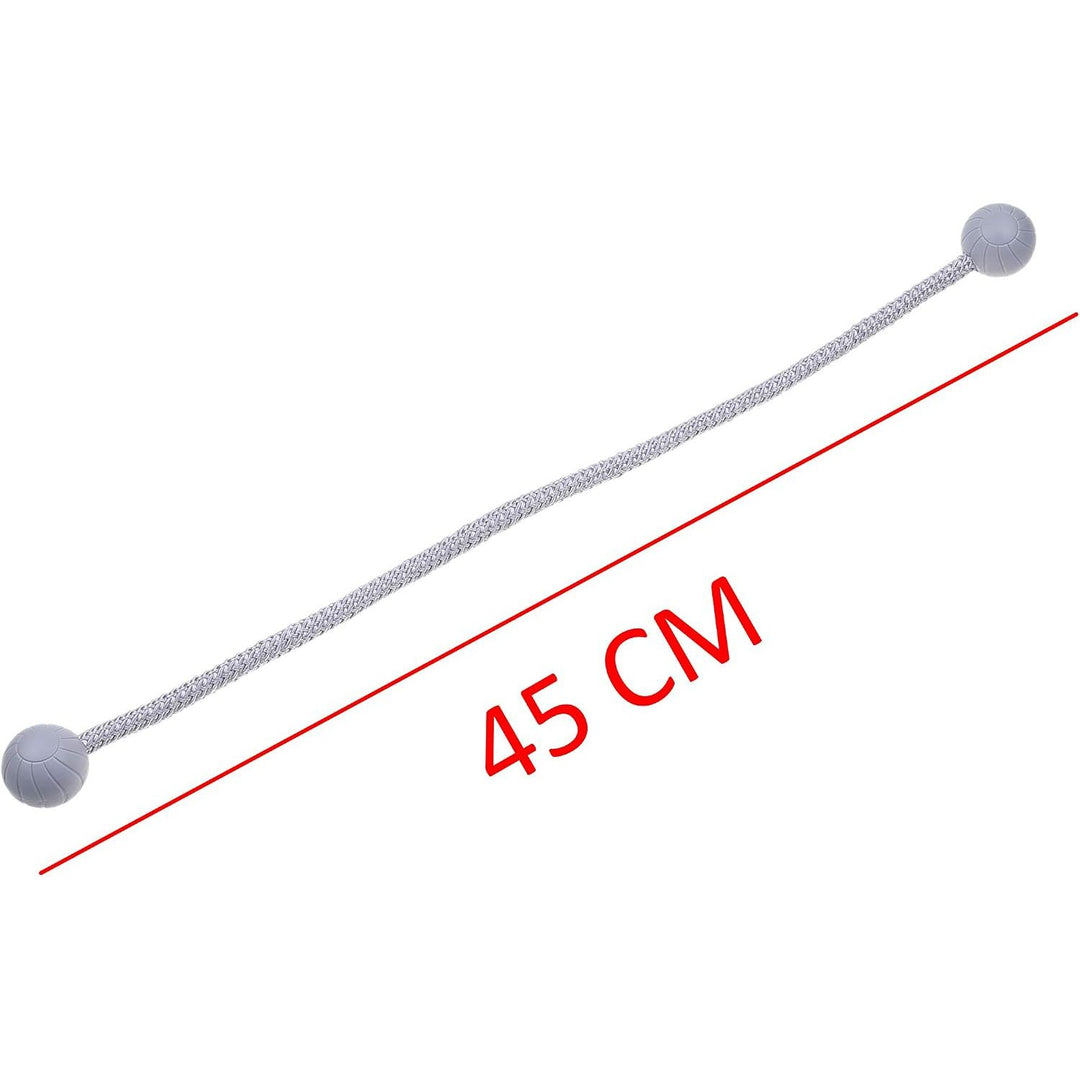 Magnetic Curtain Tiebacks – Grey, 45 cm, 2 Pack - Just Closeouts Canada Inc.