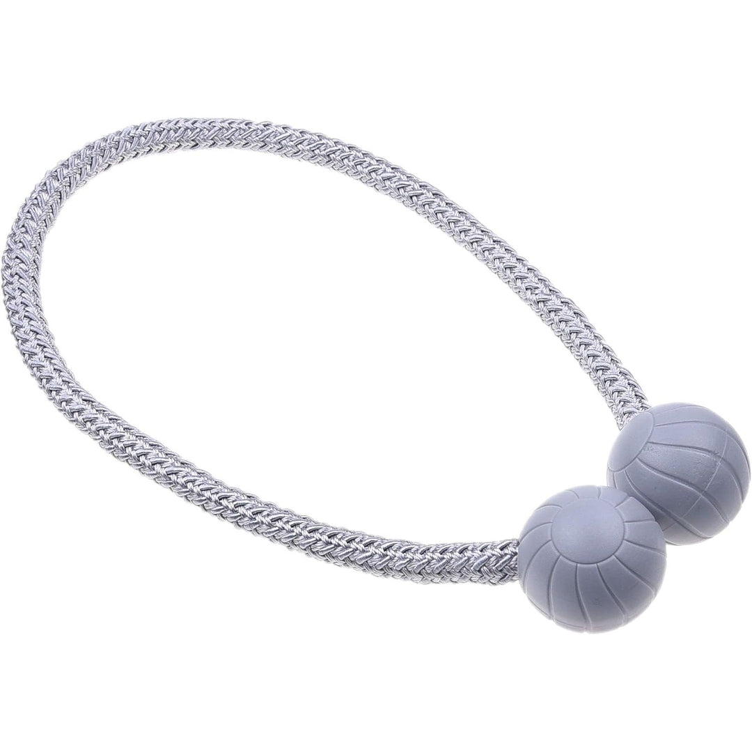 Magnetic Curtain Tiebacks – Grey, 45 cm, 2 Pack - Just Closeouts Canada Inc.