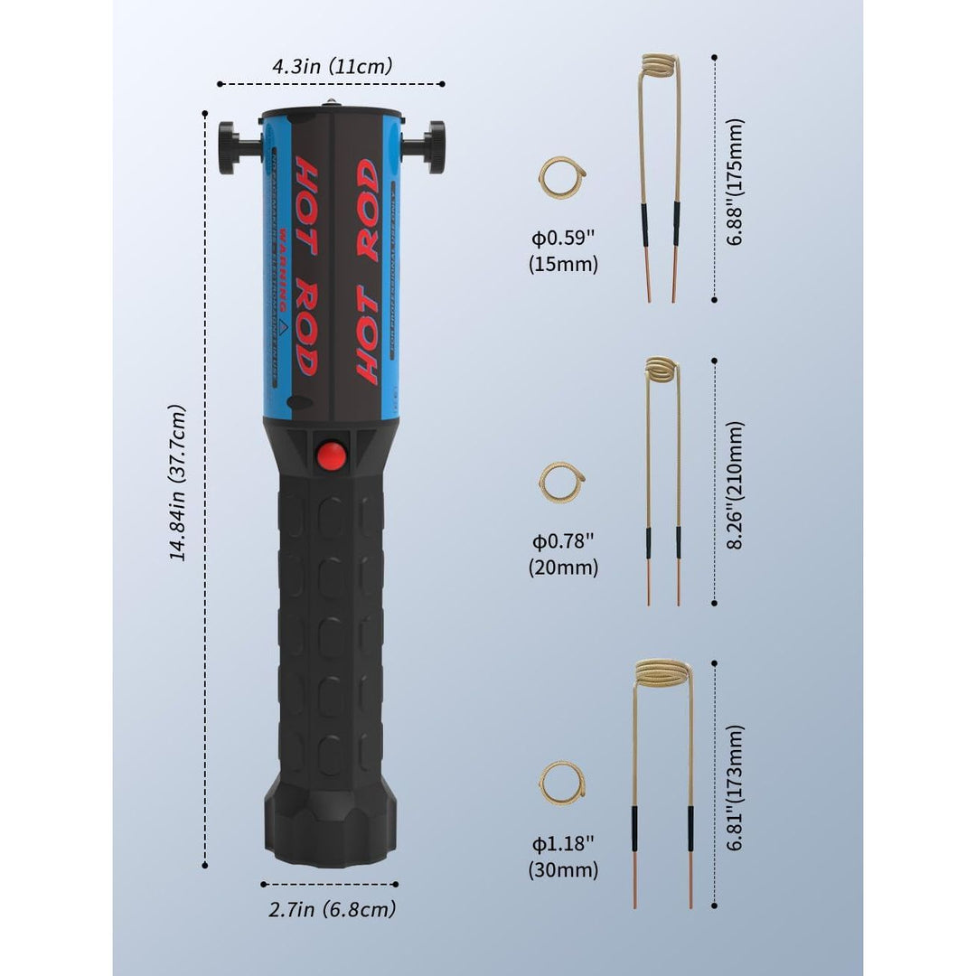 Magnetic Induction Heater Tool - 110V 1200W Without Flames Induction Heater Kit, Hand - held Bolt Remover, Hot Rod - Just Closeouts Canada Inc.