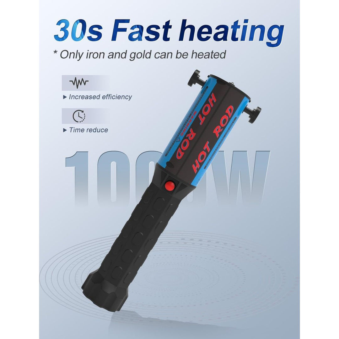 Magnetic Induction Heater Tool - 1200W Without Flames Induction Heater Kit with 4 Coils and Portable Storage Box - Just Closeouts Canada Inc.