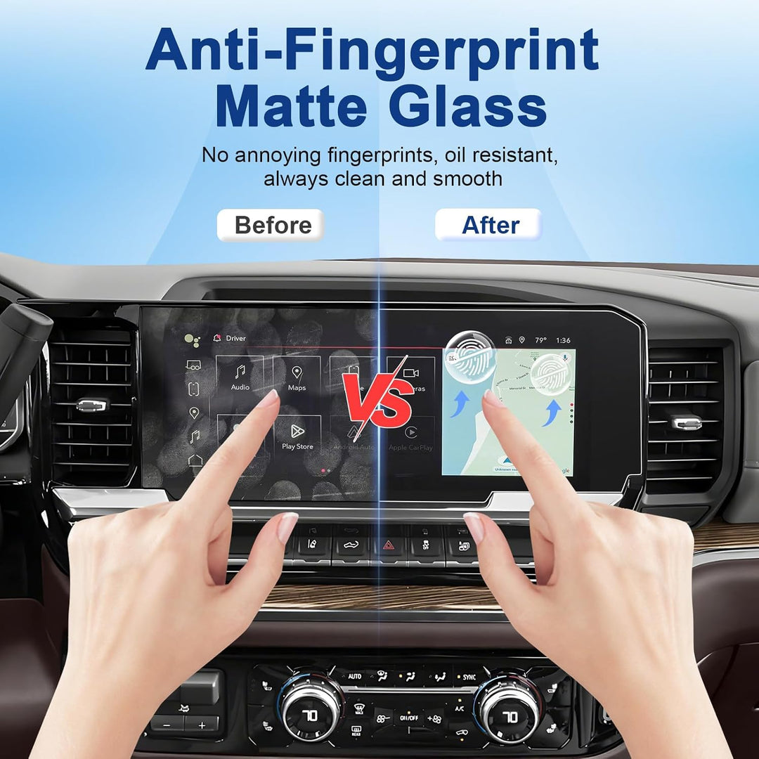 Matte 13.4-Inch Screen Protector for GMC Sierra, Without Button Hole - Just Closeouts Canada Inc.