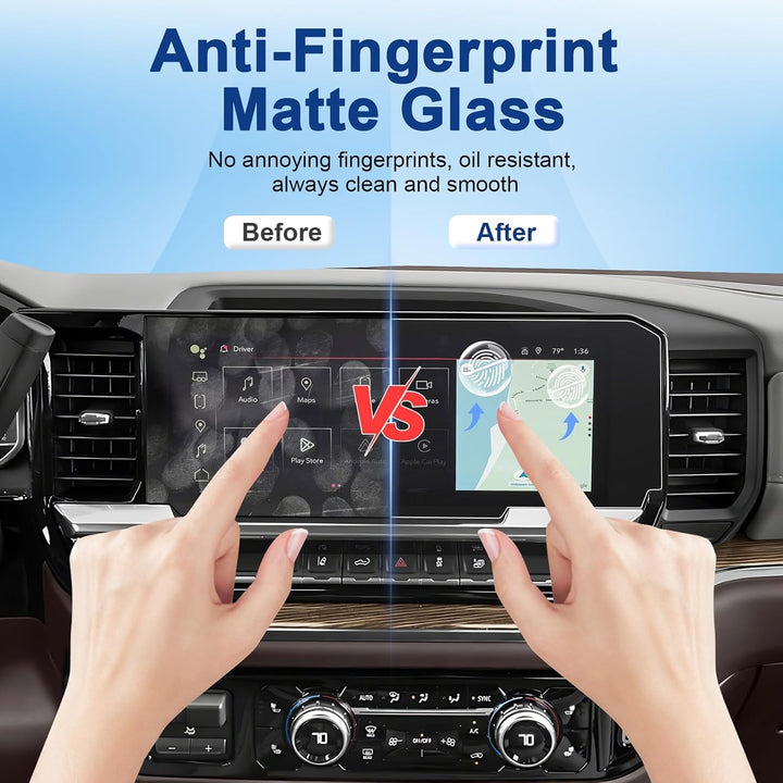 Matte 13.4-Inch Screen Protector for GMC Sierra, Without Button Hole - Just Closeouts Canada Inc.