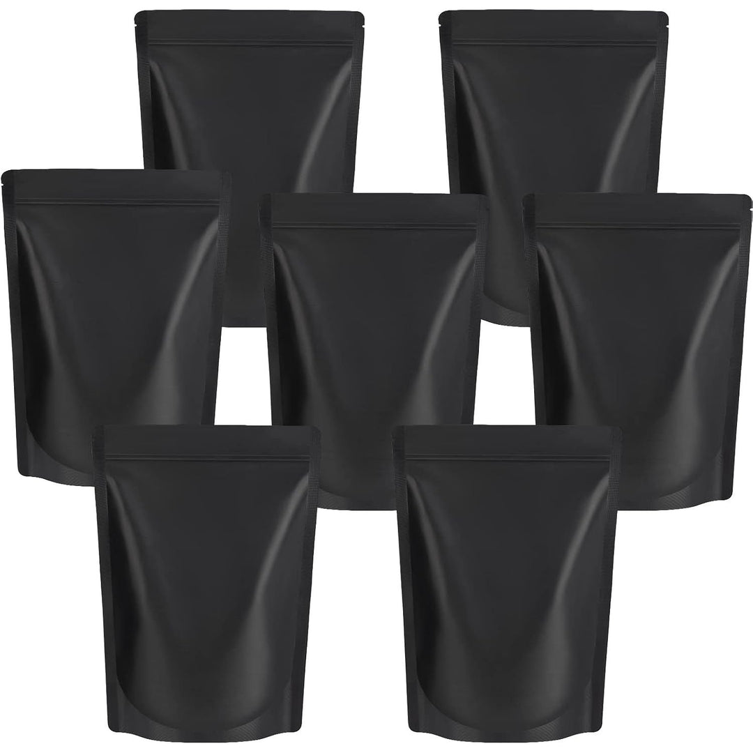 Matte Black Stand-Up Bags, 4 x 6 in, 50-Pack - Just Closeouts Canada Inc.