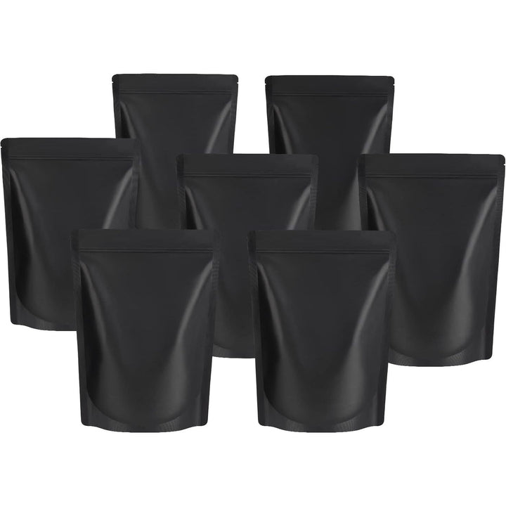 Matte Black Stand-Up Bags, 5.1 x 7 in, 50-Pack - Just Closeouts Canada Inc.