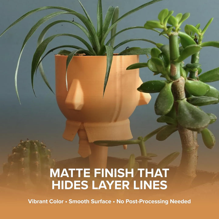 Matte PLA Filament, Matte Pastel Peach 1.75mm 1kg 3D Printing Filament, Formerly Polyterra Matte 3D Printer PLA Filament, Fit Most FDM 3D Printers, 1kg Spool (2.2lbs) - Just Closeouts Canada Inc.PM70863