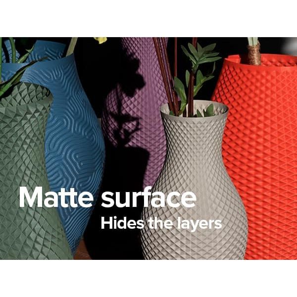 Matte PLA Filament, Muted Red 1.75mm 1kg 3D Printing Filament, Formerly Polyterra Matte, Fits Most FDM 3D Printers, 1kg Spool (2.2lbs) - Just Closeouts Canada Inc.PA04006