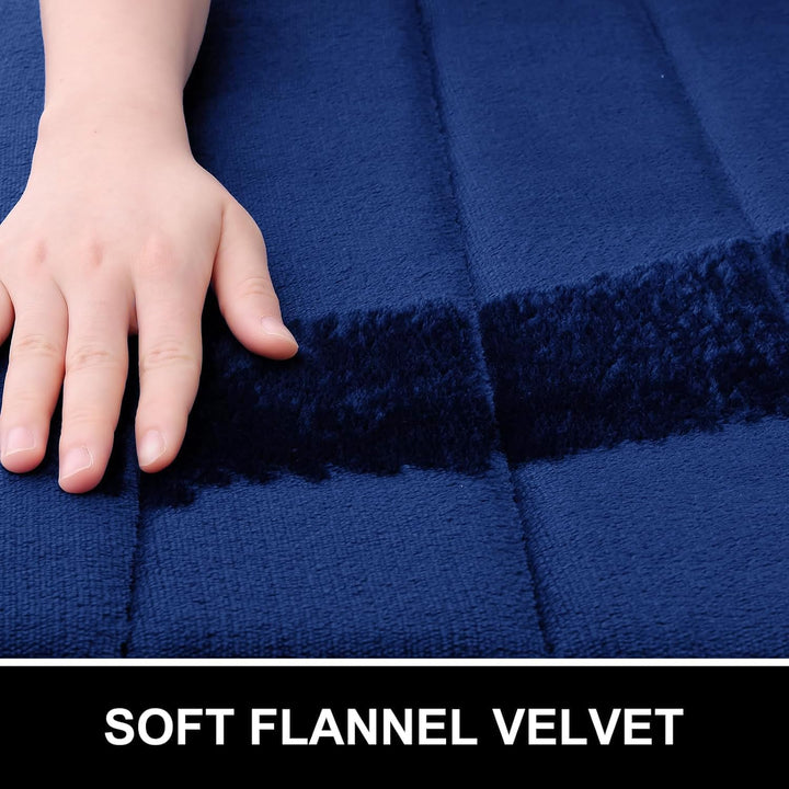 Memory Foam Bath Mat Bathroom Mat 24" x 36" Navy - Just Closeouts Canada Inc.