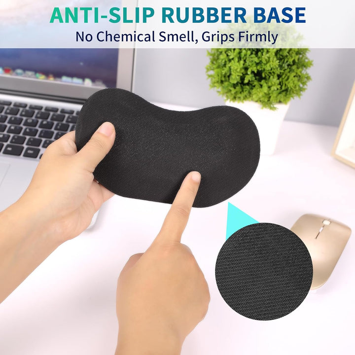 Memory Foam Set Keyboard Wrist Rest Pad, Mouse Wrist Cushion Support for Office, Computer, Laptop, Comfortable, Lightweight for Easy Typing Pain Relief, Black - Just Closeouts Canada Inc.