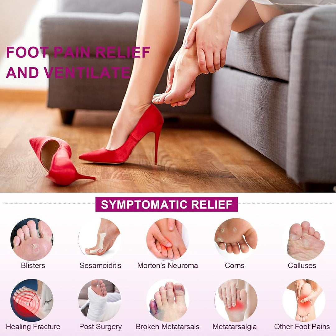 Metatarsal Pads for Women 6 pack, Upgrade Ball of Foot Cushion, Metatarsal Foot Pads for Pain Relief, Soft Forefoot Pad Foot Gel Pads Shoe Pads - Just Closeouts Canada Inc.