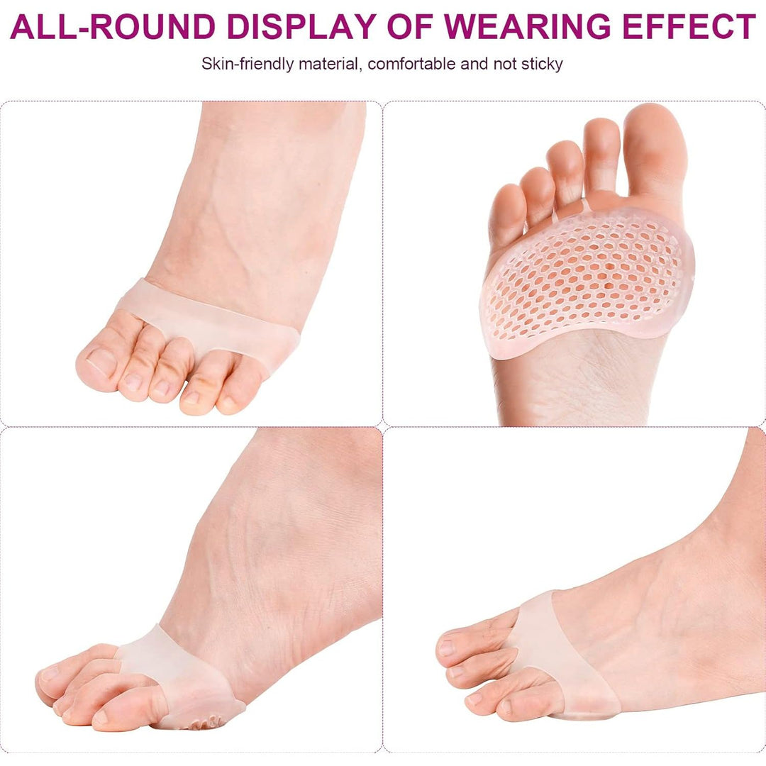 Metatarsal Pads for Women 6 pack, Upgrade Ball of Foot Cushion, Metatarsal Foot Pads for Pain Relief, Soft Forefoot Pad Foot Gel Pads Shoe Pads - Just Closeouts Canada Inc.