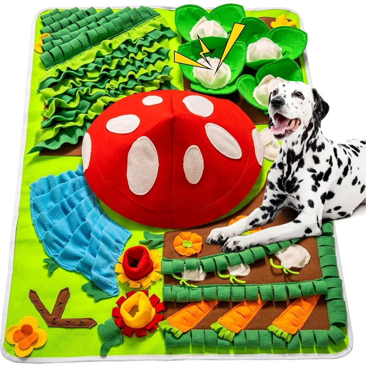 Mewoo Snuffle Mat for Dogs Large Breed, 40''x27.5'' Sniff Mat for Dogs, Dog Sniffing Mat Large Breed with Squeaky, Dog Snuffle Enrichment Puzzle Interactive Dog Toys for Boredom Large Breed Dogs - Just Closeouts Canada Inc.