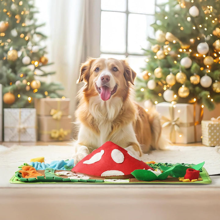 Mewoo Snuffle Mat for Dogs Large Breed, 40''x27.5'' Sniff Mat for Dogs, Dog Sniffing Mat Large Breed with Squeaky, Dog Snuffle Enrichment Puzzle Interactive Dog Toys for Boredom Large Breed Dogs - Just Closeouts Canada Inc.