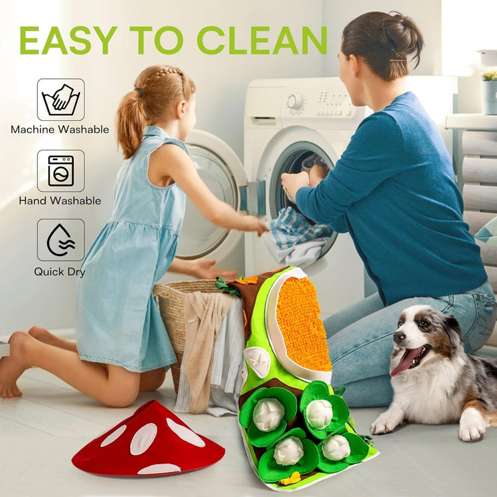 Mewoo Snuffle Mat for Dogs Large Breed, 40''x27.5'' Sniff Mat for Dogs, Dog Sniffing Mat Large Breed with Squeaky, Dog Snuffle Enrichment Puzzle Interactive Dog Toys for Boredom Large Breed Dogs - Just Closeouts Canada Inc.