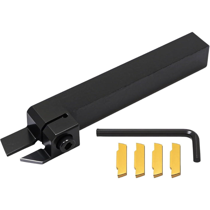 MGEHR1616-3 holder with four inserts and hex key