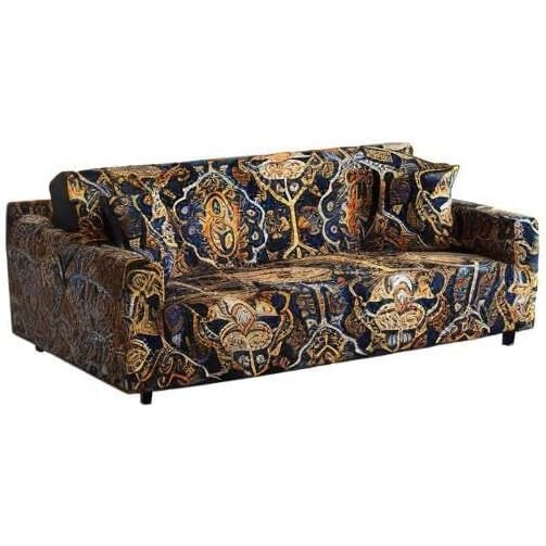 MIDODO Printed Couch Cover Stretch Sofa Covers Patterned Loveseat Slipcovers for 2 Seater Cushion Couch Love Seat Set (AJN, 2 Seater/Loveseat) - Just Closeouts Canada Inc.