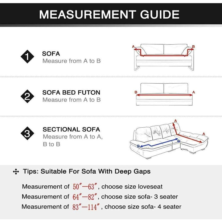 MIDODO Printed Couch Cover Stretch Sofa Covers Patterned Sofas Seater Slipcovers for 4 Cushion Couch Set (LY, 4 Seater/Large 3 Seater) - Just Closeouts Canada Inc.