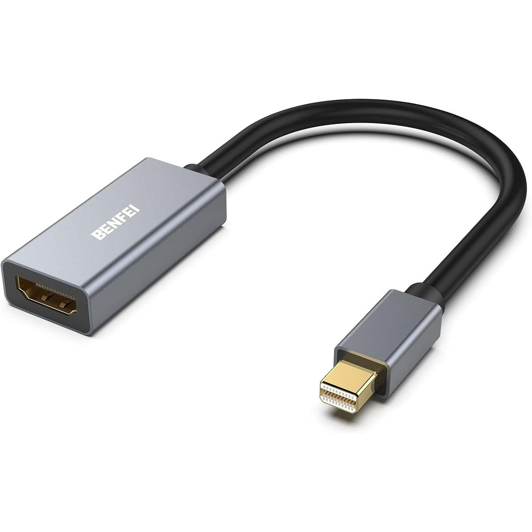 Mini DisplayPort to HDMI Adapter 4K, Thunderbolt 2 to HDMI Adapter Compatible for MacBook Air/Pro, Microsoft Surface Pro/Dock, Monitor, Projector[Gold-Plated Connectors& Aluminium Shell] - Just Closeouts Canada Inc.000217grey