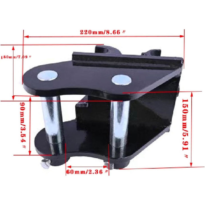 Mini Excavator Quick Hitch, Mini Excavator Quick Connector Attachment for Small Digger Quick Hitch Coupler Fit Most of Up to 3 Tons Excavators, Mini Excavator Attachments - Just Closeouts Canada Inc.X004QFG0RN
