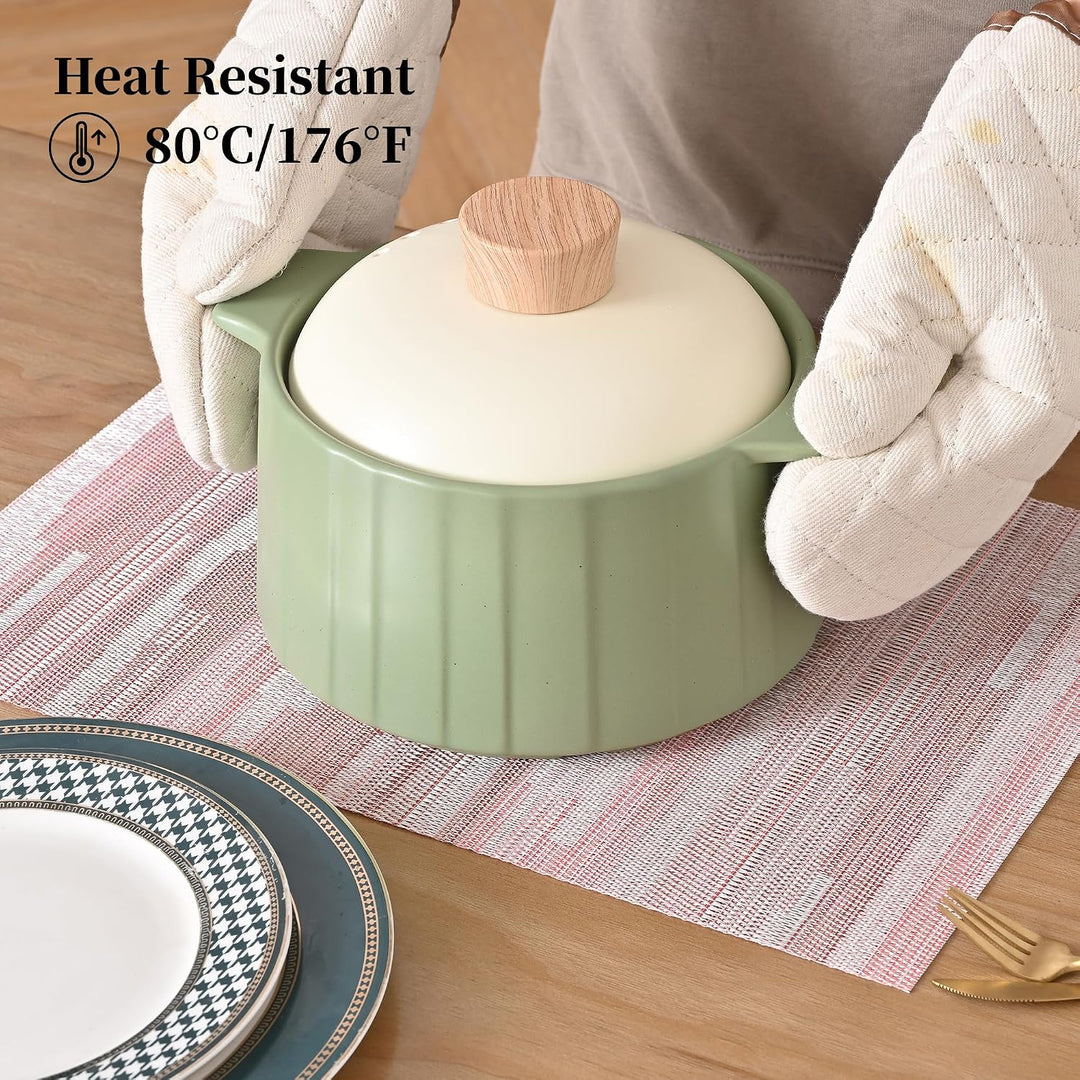 Misty Rose Woven Placemats, Set of 4 - Just Closeouts Canada Inc.