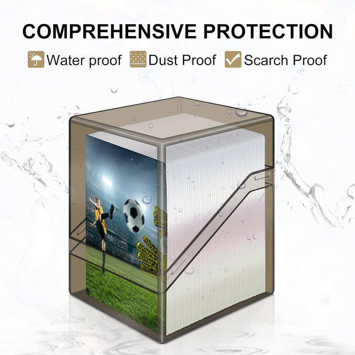 Mlikero Card Deck Cases, 6 Pack Acrylic Card Box for Trading Cards, Sturdy Card Storage Boxes Holding 100+ Sleeved Cards with 6 Dividers, Clear Card Storage Boxes fit for MTG, Sport Cards… - Just Closeouts Canada Inc.